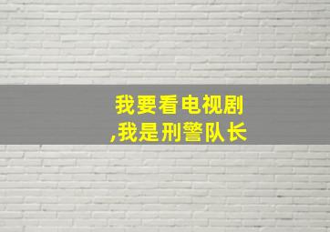 我要看电视剧,我是刑警队长