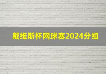 戴维斯杯网球赛2024分组