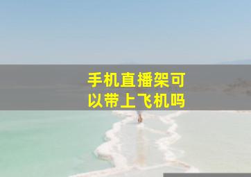 手机直播架可以带上飞机吗