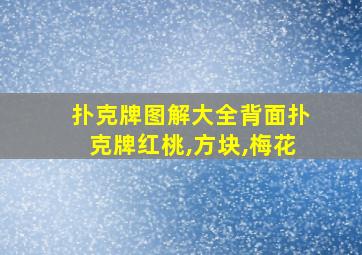 扑克牌图解大全背面扑克牌红桃,方块,梅花