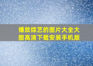 播放综艺的图片大全大图高清下载安装手机版