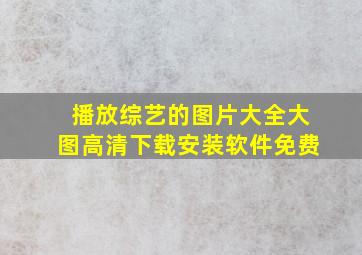 播放综艺的图片大全大图高清下载安装软件免费