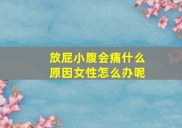 放屁小腹会痛什么原因女性怎么办呢