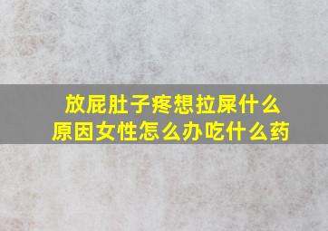 放屁肚子疼想拉屎什么原因女性怎么办吃什么药