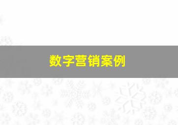 数字营销案例