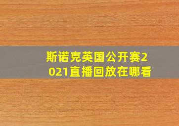 斯诺克英国公开赛2021直播回放在哪看