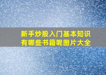 新手炒股入门基本知识有哪些书籍呢图片大全