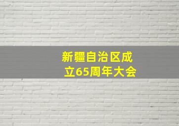 新疆自治区成立65周年大会