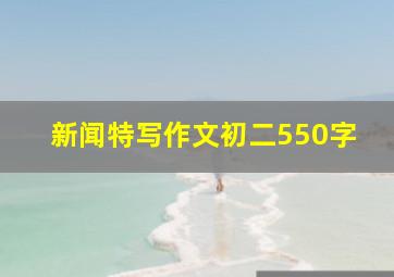 新闻特写作文初二550字