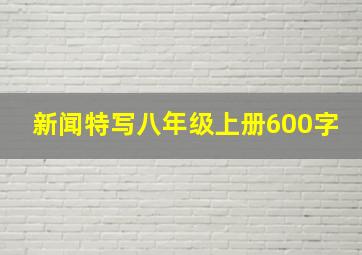 新闻特写八年级上册600字