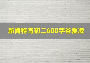 新闻特写初二600字谷爱凌