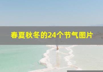 春夏秋冬的24个节气图片