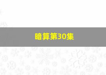 暗算第30集