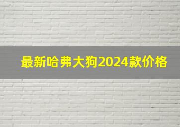 最新哈弗大狗2024款价格