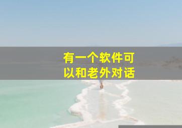 有一个软件可以和老外对话