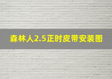 森林人2.5正时皮带安装图