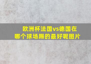 欧洲杯法国vs德国在哪个球场踢的最好呢图片