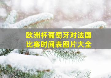 欧洲杯葡萄牙对法国比赛时间表图片大全