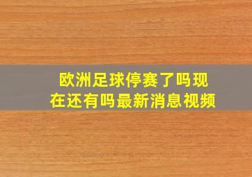 欧洲足球停赛了吗现在还有吗最新消息视频