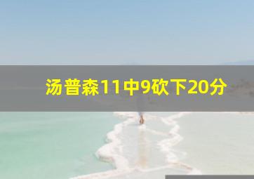 汤普森11中9砍下20分