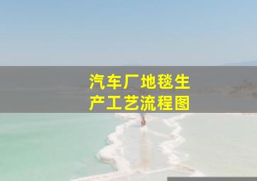 汽车厂地毯生产工艺流程图