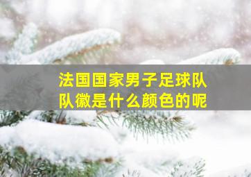 法国国家男子足球队队徽是什么颜色的呢