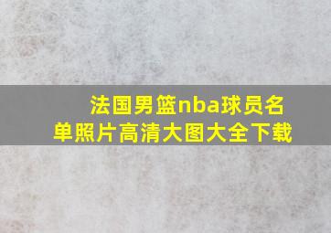 法国男篮nba球员名单照片高清大图大全下载