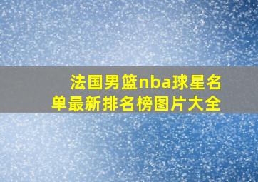 法国男篮nba球星名单最新排名榜图片大全