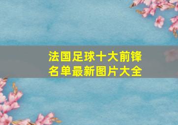 法国足球十大前锋名单最新图片大全