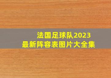 法国足球队2023最新阵容表图片大全集