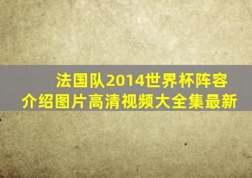 法国队2014世界杯阵容介绍图片高清视频大全集最新