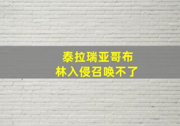 泰拉瑞亚哥布林入侵召唤不了