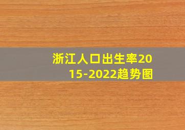 浙江人口出生率2015-2022趋势图