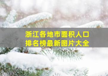 浙江各地市面积人口排名榜最新图片大全