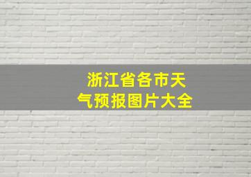 浙江省各市天气预报图片大全