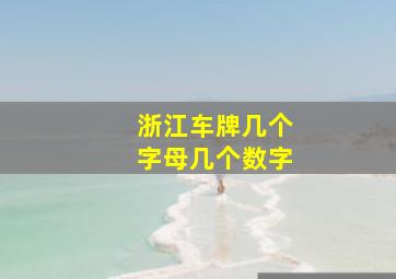 浙江车牌几个字母几个数字