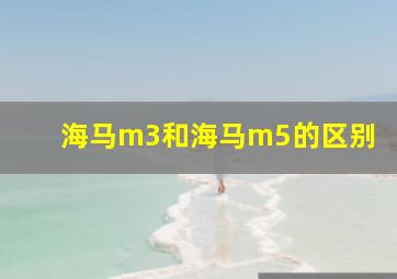 海马m3和海马m5的区别