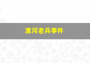 漯河老兵事件