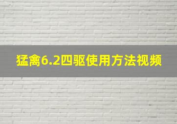 猛禽6.2四驱使用方法视频