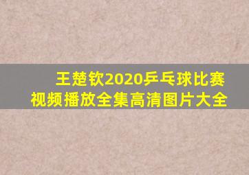 王楚钦2020乒乓球比赛视频播放全集高清图片大全