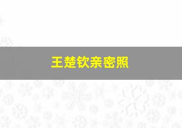 王楚钦亲密照