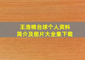 王浩楠台球个人资料简介及图片大全集下载