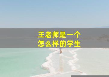 王老师是一个怎么样的学生