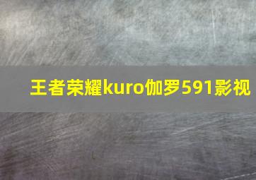 王者荣耀kuro伽罗591影视