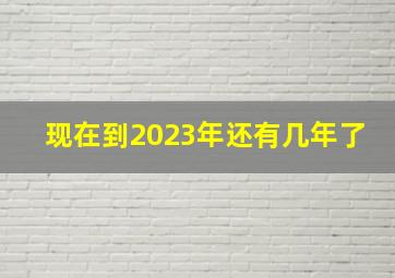 现在到2023年还有几年了