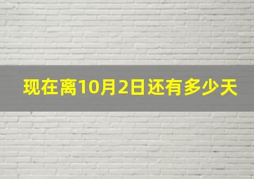 现在离10月2日还有多少天