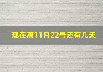 现在离11月22号还有几天