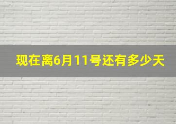 现在离6月11号还有多少天