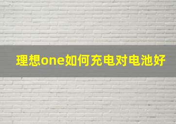 理想one如何充电对电池好