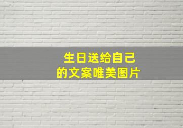 生日送给自己的文案唯美图片